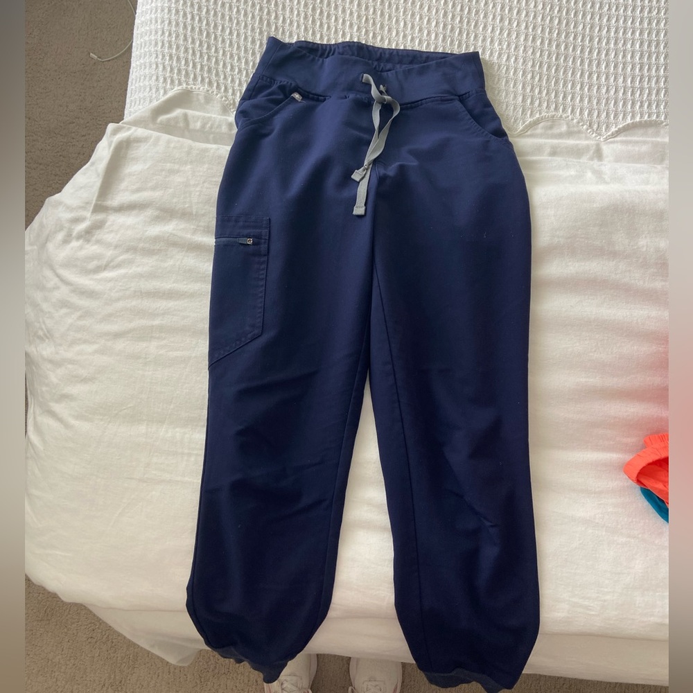 Figs Navy Technical Scrub Joggers